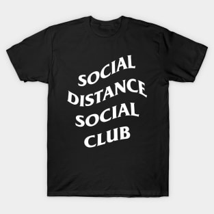 social distance social club dark T-Shirt